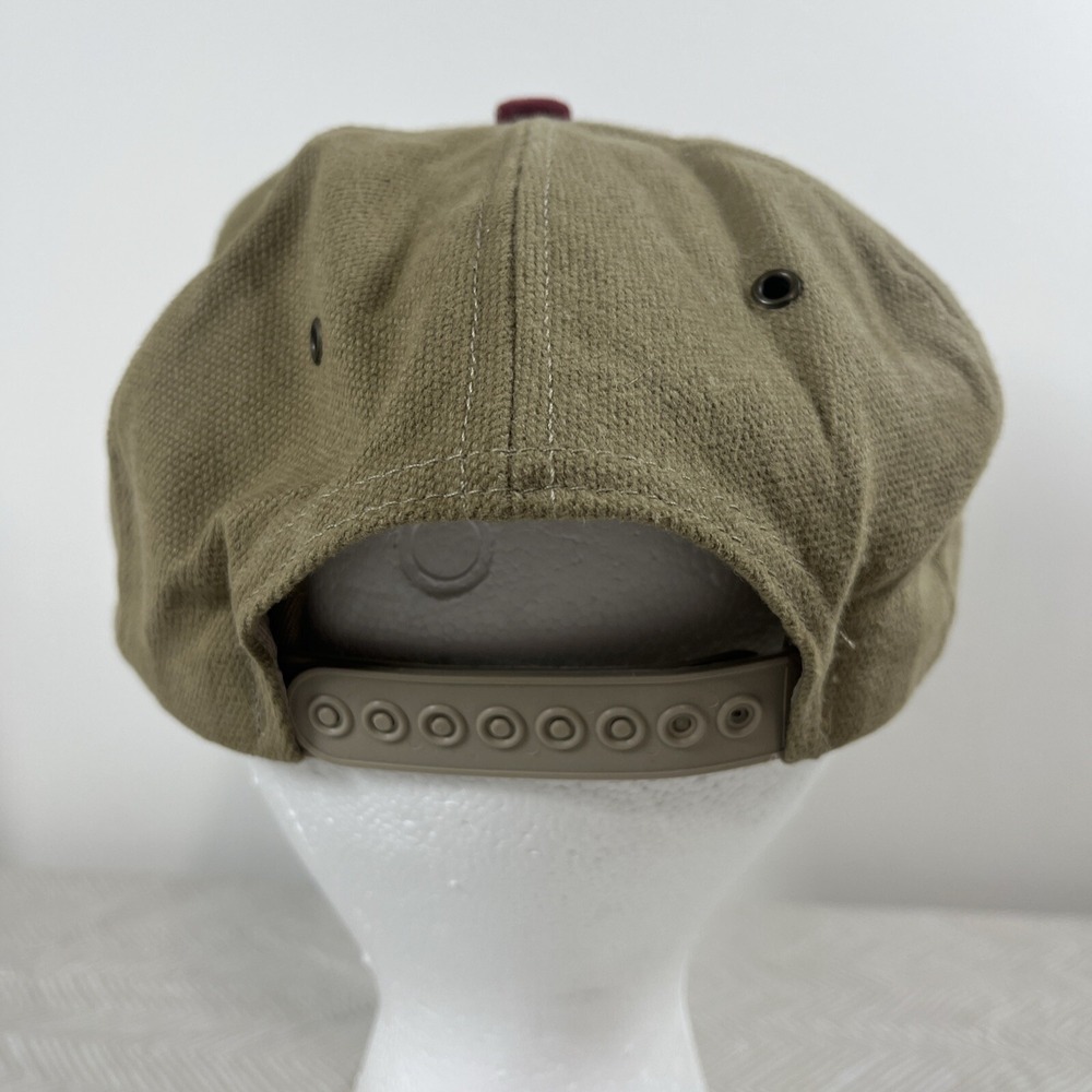 Vintage Cotton Brand Butterfly Embroidered Logo Cap Hat Adj. Mens Made USA - Picture 3 of 11